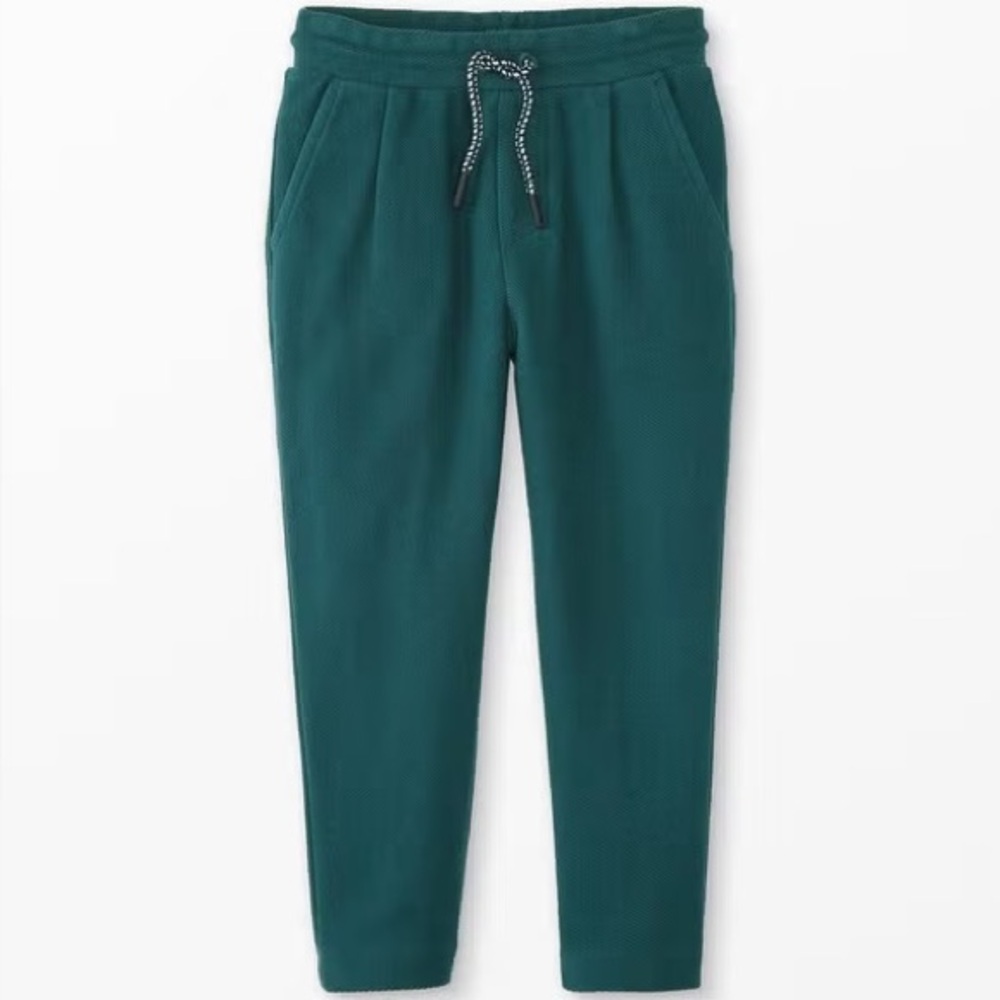 Hanna Andersson Stretch Twill Sweatpants (Juniper Green) Size 6-7